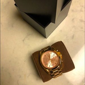 Michael Kors Bradshaw Rose Gold Chronograph watch